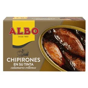 PAY PAY Chipirones Rellenos en Su Tinta Lata de 75 G.