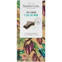 Chocolate 70% Cacao con Sal de Mar Simon Coll, 85 G