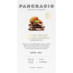 Chocolate Artesano con Leche y Frutos Secos Caramelizados Pancracio