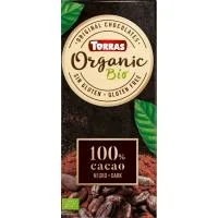 Chocolate Bio 100% Cacao Criollo Torras, Tableta 100 G