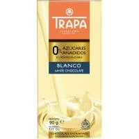 Chocolate Blanco 0% sin Azúcar Trapa, Tableta 90 G