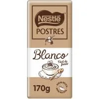 Chocolate Blanco para Postre Nestlé, Tableta 170 G