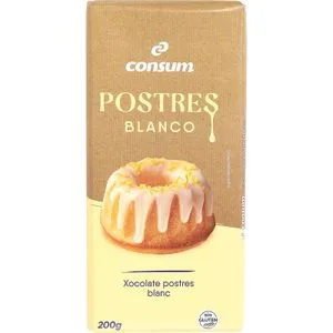 Chocolate Blanco Postres 200 Gr
