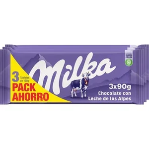 Chocolate con Leche Pack 3  Milka 90 G