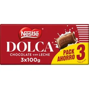 Chocolate con Leche Extrafino 3 X 100 Gr