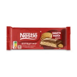 Chocolate con Relleno Cremoso y Galleta María Nestlé Extrafino 83 G.