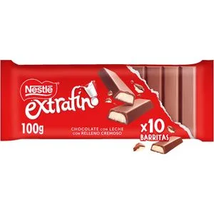 Chocolate Extrafino Relleno de Leche 100 Gr