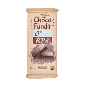 Chocolate Negro 70% Cacao Fundir Hacendado 0% Azúcares Añadidos 0.2 KG