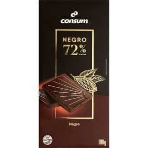 Chocolate Negro 72% Cacao 100 Gr