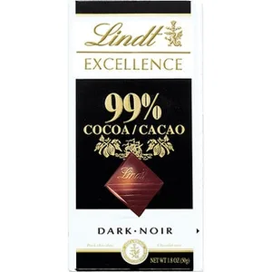 Chocolate Negro 99% Cacao  Lindt Excellence 50 G