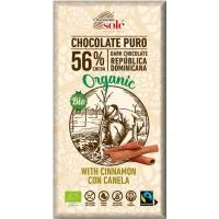 Chocolate Negro Bio con Canela Chocolates Solé, Caja 100 G