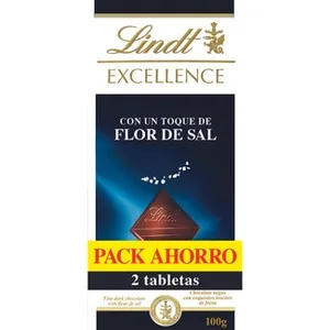 Chocolate Negro con Flor de Sal Pack 2 Lindt Excellence