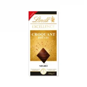 Chocolate Negro Crocant Biscuits Lindt Excellence 100 G.