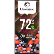 Chocolate Negro Frutas del Bosque Clavileño sin Azúcares Añadidos