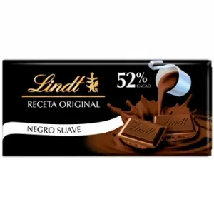 Chocolate Negro Suave 52% Cacao Lindt 100 G.