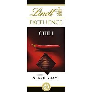 Chocolate Negro Suave con Chili  Lindt Excellence 100 G