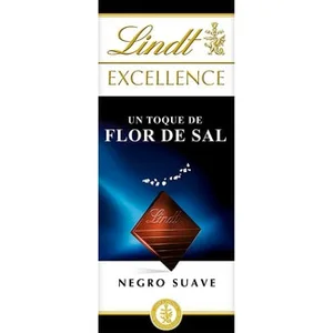 Chocolate Negro Suave con un Toque de Flor de Sal  Lindt Excellence 100 G