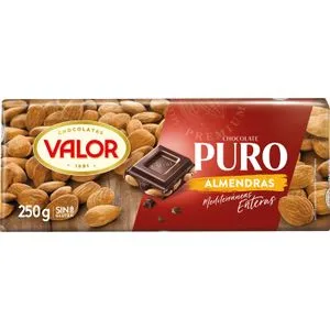Chocolate Puro con Almendras 250 Gr