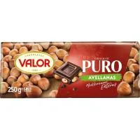 Chocolate Puro con Avellanas Valor, Tableta 200 G