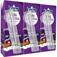 Batido de Chocolate sin Lactosa Kaiku, Pack 3x200 Ml