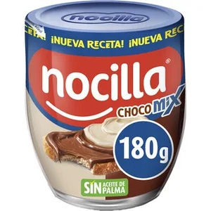 Chocomix Crema de Cacao, Avellanas y Leche sin Gluten y sin Aceite de Palma  Nocilla 180 G
