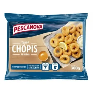 Chopirones Rebozados al Huevo Pescanova 300 G.