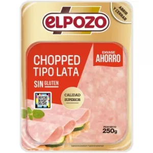 Chopped Tipo Lata en Lonchas Elpozo sin Gluten 250 G