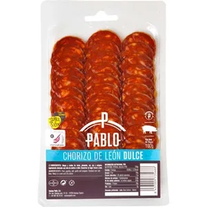 Chorizo de León Dulce en Lonchas sin Gluten Cecinas Pablo