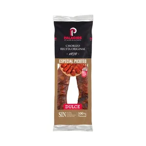 Palacios Chorizo Dulce Receta Original, Especial para Picoteo Palacios 450 G. 425 G