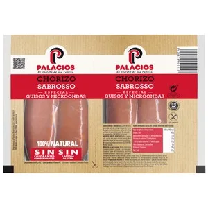 Palacios Chorizo Oreado 100% Natural, Especial Guisos y Microondas Palacios 2 X 100 G. 200 G