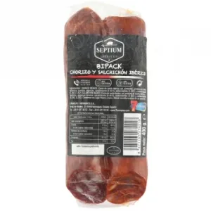Chorizo y Salchichón Ibérico Velita Curados sin Gluten y sin Lactosa 400 G