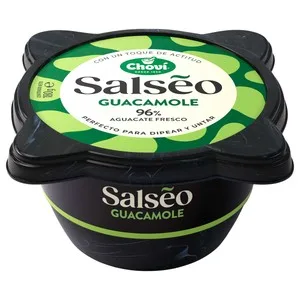 Chovi Salseo Guacamole (96% Aguacate Fresco) Suave 180 G.