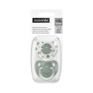 Suavinex Chupete con Tetina Anatómica de Silicona, a Partir de 18 Meses 2 Uds.