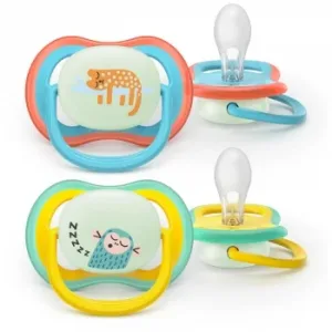 Chupete de Silicona Anatómico Ultra Air Nighttime Philips Avent 2 Ud.