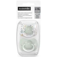 Chupete Fisiológico de Silicona 6-18 M Suavinex, Pack 2 Uds