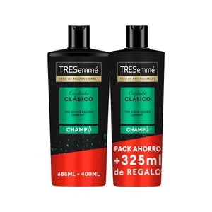 Tresemmé Clásico Pack de Champú 685 + 400 Ml. 1085 ML