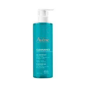 Thermale Avéne Cleanance Gel Limpiador y Purificante de Uso Diairo, para Pieles Sensibles con Imperfecciones 400 Ml.