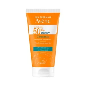 Thermale Avéne Cleanance Protector Solar con FPS 50+ (muy Alto), para Pieles Grasa con Imperfecciones 50 Ml.