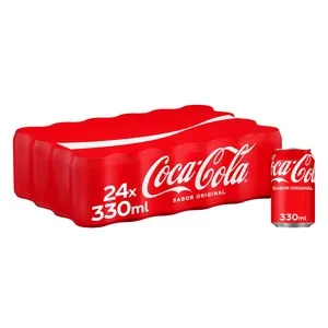 Coca Cola Refresco de Cola Sabor Original Pack 24 Unds de 330ml Lata 7920 ML
