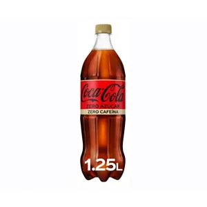 Coca Cola Refresco de Cola Zero Azúcar Zero Cafeína Botella 1.25 L. 1250 ML