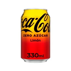 Coca Cola Zero Azúcar Bebida Refrescante Cola con Limón en Lata 330ml 330 ML