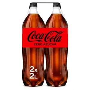 Coca Cola Zero Azúcar Pack 2 Botellas 2 L.