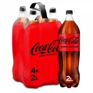 Coca Cola Zero Azúcar Pack 4 Botellas 2 L.