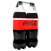 Coca Cola Zero Azúcar Paq. de 2 Botellas de 1,25 L