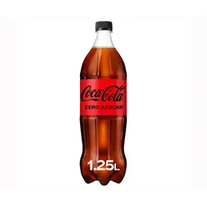 Coca Cola Zero Azúcar Refresco de Cola Zero Azúcar Botella 1,25 L. 1250 ML