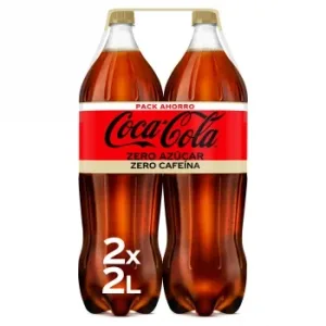 Coca Cola Zero Azúcar sin Cafeína Pack 2 Botellas 2 L.