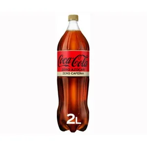 Coca Cola Zero Refresco de Cola Zero Azúcar y Zero Cafeína Botella de 2 L. 2000 ML