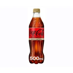 Coca Cola Zero Zero Refresco de Cola Zero sin Azúcar y sin Cafeína Botella de 500ml 500 ML
