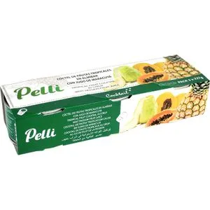 Cocktail Fruta Tropical Almíbar Ligero Pack de 3 3 X 140 Gr