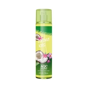 AQC Fragances Coconut Kiss Fragancia Corporal para Mujer con Vaporizador en Spray 250 Ml. 236 ML